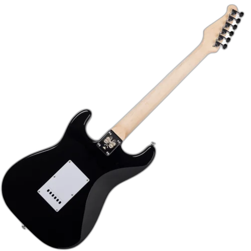 Guitarra Seizi Vintage Budokan Plus Flamed Black com Tampo Flamed Maple Captadores Seizi Jutsu Alnico V HH Ponte Flutuante 2 Pivôs Ferragens Cromadas e Bag Premium 10360721