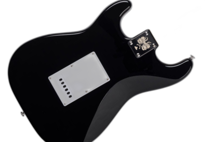 Corpo Basswood com Tampo Flamed Maple Black Gloss