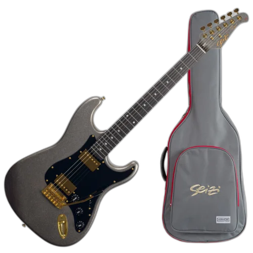 Guitarra Seizi Vintage Ronin HH Reinaldo Meirelles Silver Sparkle com Captadores Seizi Jutsu Alnico V Ponte Flutuante 2 Pivôs e Bag 10360747