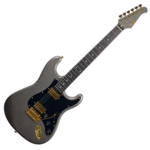 Guitarra Seizi Vintage Ronin HH Reinaldo Meirelles Silver Sparkle com Captadores Seizi Jutsu Alnico V Ponte Flutuante 2 Pivôs e Bag 10360747