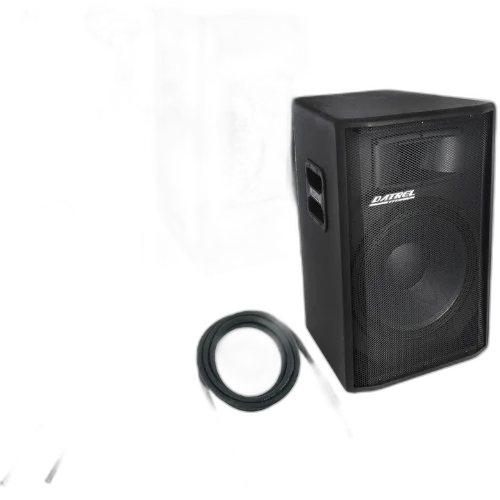 Kit 2 Caixas Ativas Datrel AT15-300 15" 600W RMS Titanium Bluetooth USB SD FM Equalizador 3 Bandas CSX02