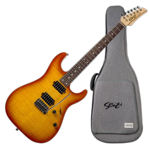 Guitarra Seizi Katana Ozielzinho MK3 Desert Flame com Captadores Seizi Jutsu Alnico V HH Ponte Flutuante 2 Pivôs e Bag 10360740