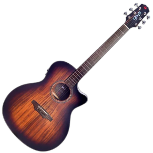 Violão Eletroacústico Seizi Supreme Ryu Mirai Cutaway Koa Burst Satin com Pré Seizi Mirai Efeitos e Bag Armor 10360540