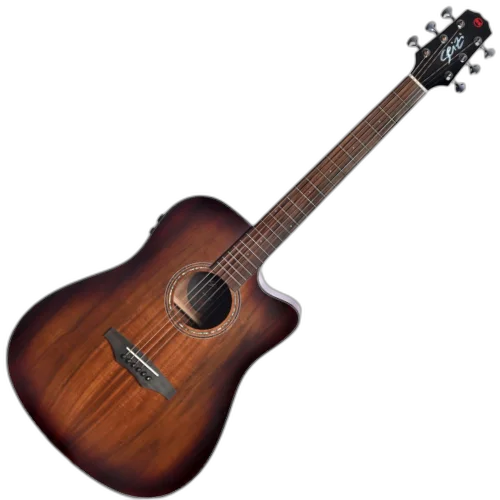 Violão Eletroacústico Seizi Supreme Kaiju Mirai Koa Burst com Tampo Koa Sólido Pré Seizi Mirai Efeitos Reverb/Delay/Chorus Desplugado e Bag Armor 10360605