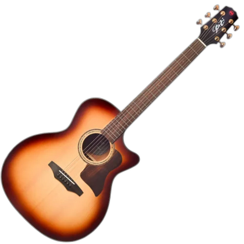Violão Eletroacústico Seizi Supreme Ryu Cutaway Honeyburst Gold com Tampo Spruce Sólido Pré Fishman Sonitone e Bag Armor 10360607