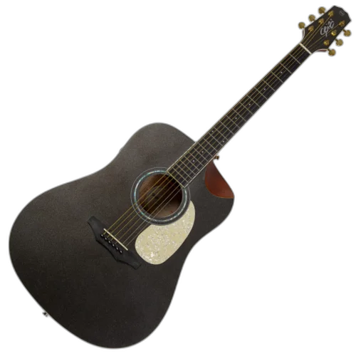 Violão Eletroacústico Seizi Akira Mirai Space Grey Marcelo Carvalho com Captador Seizi Mirai Cordas de Aço Madeira Mahogany Laminado e Bag 10361032