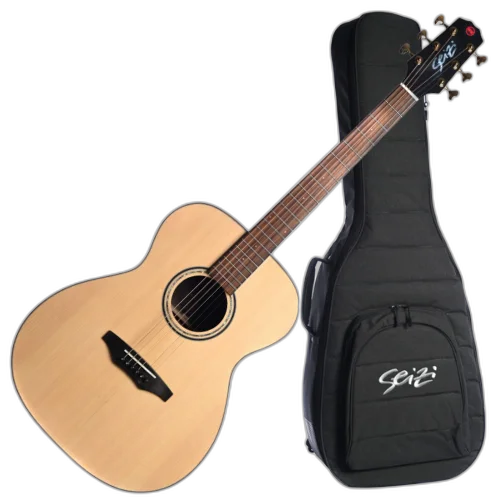 Violão Acústico Seizi Supreme All Solid Fuji Spruce Natural com Cordas de Aço Madeira Rosewood Sólido e Bag 10360692