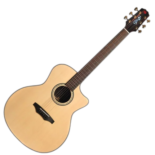 Violão Acústico Seizi Supreme All Solid Ryu Cutaway Spruce Natural com Cordas de Aço Madeira Rosewood Sólido e Bag  10360694