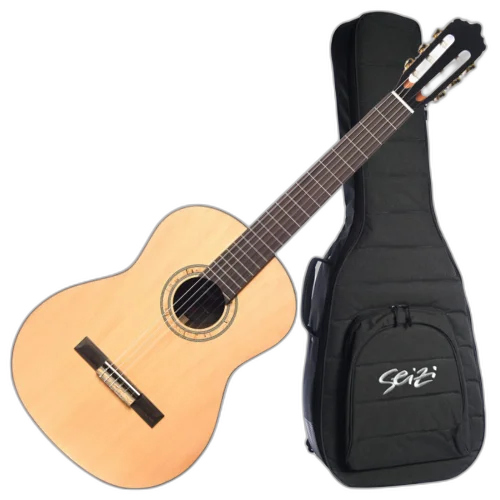 Violão Acústico Seizi Supreme All Solid Yatta Spruce Natural com Cordas de Nylon Madeira Rosewood Sólido e Bag 10360695