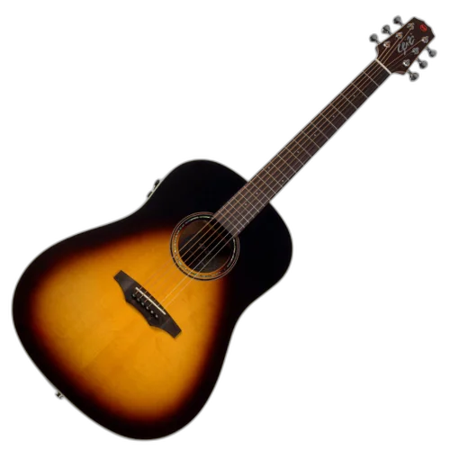 Violão Eletroacústico Seizi Supreme Kaizen Plus Okami Vintage Sunburst com Tampo Spruce Sólido Pré Kaizen Plus Bateria Recarregável e Bag Armor 10361144