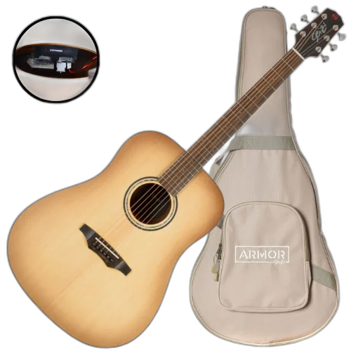Violão Eletroacústico Seizi Supreme Kaiju Desert Burst com Tampo Spruce Sólido Pré Fishman Sonitone e Bag Armor 10360943
