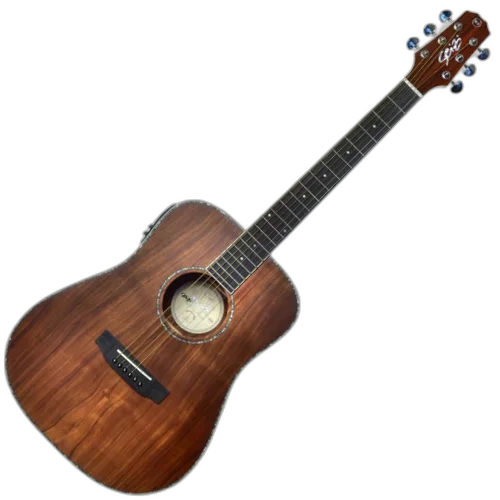 Violão Eletroacústico Seizi Mini Tokyo Abalone Koa com Captador Seizi Cordas de Aço Madeira Koa Laminado e Bag 10360335
