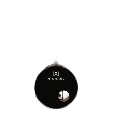 Bateria Acústica Michael Legacy DML422 Sparkle Black SBK com Ferragens e Banco