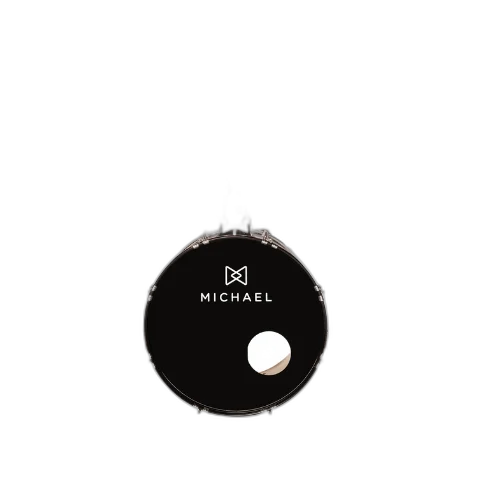 Bateria Michael Trinity DMT222 22" Wine Red com Pratos Hi-Hat Crash Banco Pedal Baquetas e Ferragens Inclusas