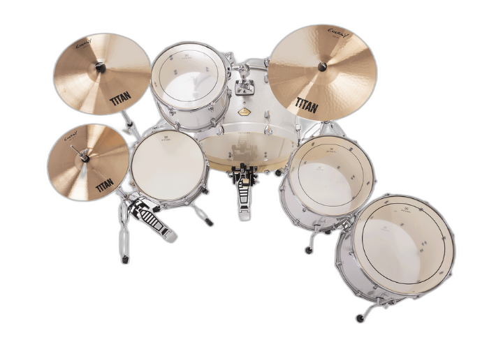 Casco em Poplar com Acabamento Sparkle Silver