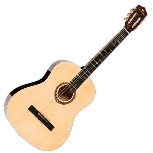 Violão Acústico Michael Go Play VM15S Preto com Tensor Dual-Action Tarraxas Douradas Encordoamento Aço e Acabamento Brilhante