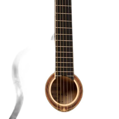 Violão Acústico Michael Go Play VM15S Preto com Tensor Dual-Action Tarraxas Douradas Encordoamento Aço e Acabamento Brilhante