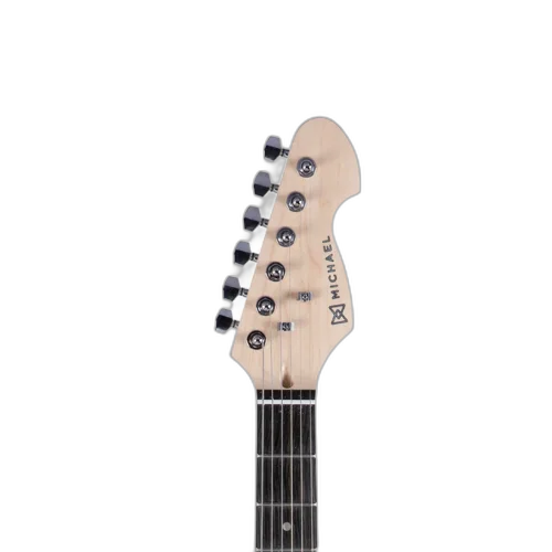 Guitarra Michael Standard GM217N Vermelho Metalico com Captadores Single Coil Tarraxas Blindadas e Ponte Tremolo