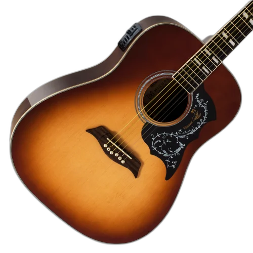 Violão Eletroacústico Michael Galaxy VM925DT Natural com Tampo Spruce Pré Michael 4 Bandas Tarraxas Douradas Encordoamento Aço e Acabamento Diferenciado