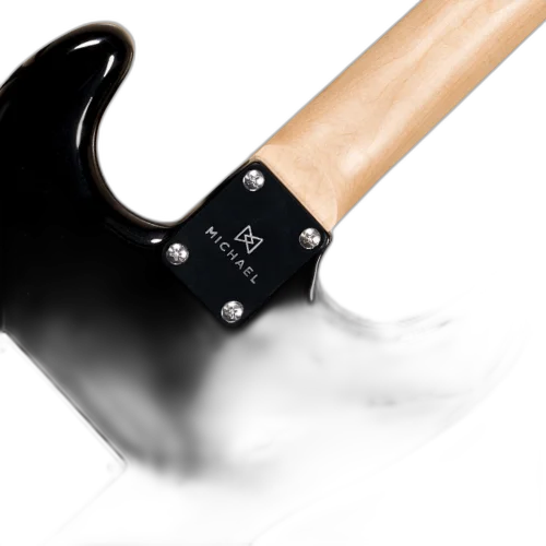 Guitarra Michael Power Advanced GM237N Metallic Black MBK com Captadores Humbucker e Single Coil Tarraxas Blindadas e Ponte Tremolo