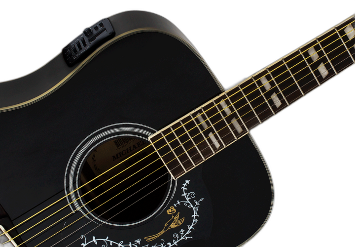 Corpo Folk Mahogany com Escudo Flower Decorado