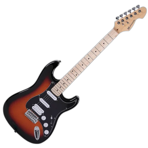 Guitarra Michael Power Advanced GM237N Sunburst Black SK com Captadores Humbucker e Single Coil Tarraxas Blindadas e Ponte Tremolo