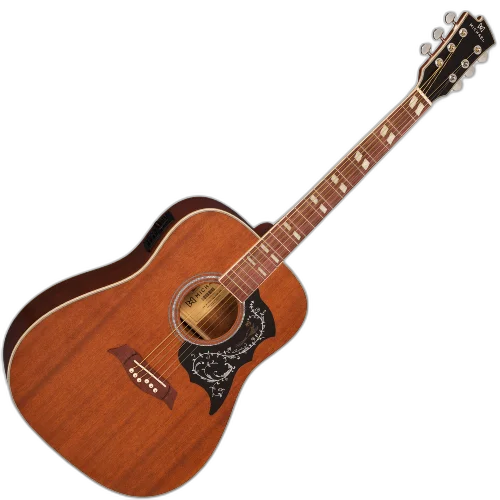 Violão Eletroacústico Michael Galaxy VM925DT MH (Mahogany) com Tampo Mahogany Pré Michael 4 Bandas Tarraxas Douradas Encordoamento Aço e Acabamento Diferenciado