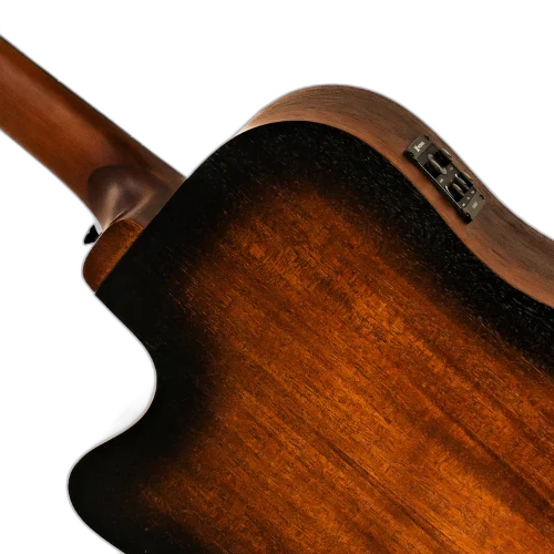 Violão Eletroacústico Michael Enigma VME630 TB (Tobacco Burst) com Tampo Spruce Pré Michael Cleverly Tarraxas Matte Black Die Cast Encordoamento Aço e Acabamento Open Pore