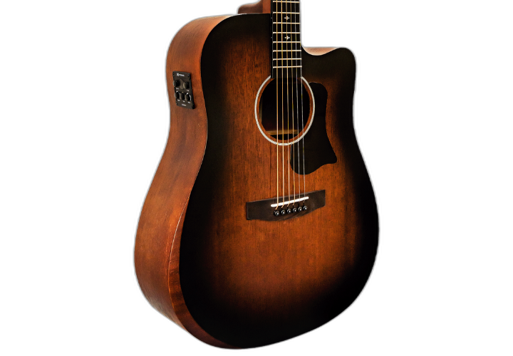 Tampo Spruce Laminado Tobacco Burst