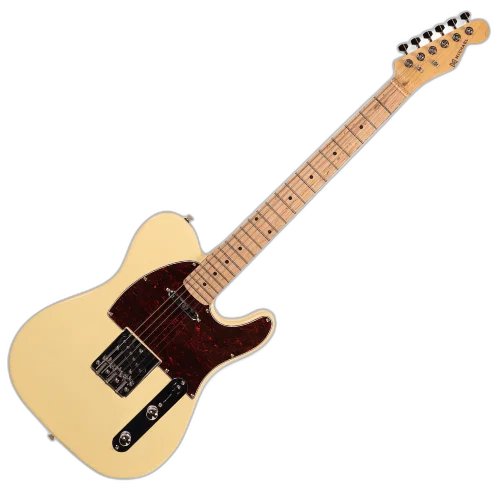 Guitarra Michael GM385N CR Cream com Corpo Basswood Braço Hard Maple e Captadores Single Coil Lipstick SS