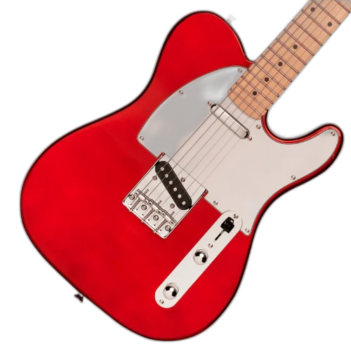 Guitarra Michael GM385N RD Red com Corpo Basswood Braço Hard Maple e Captadores Single Coil Lipstick SS