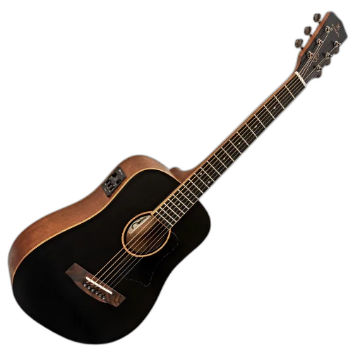Violão Eletroacústico Michael Elegance VME700 BT (Black Top) com Tampo Spruce Pré Michael Cleverly Tarraxas Matte Black Die Cast Encordoamento Aço e Acabamento Open Pore