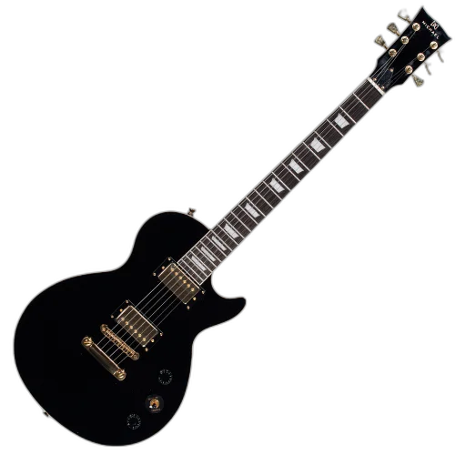 Guitarra Michael Royale GML325 ABK All Black com Corpo Basswood Braço Maple e Captadores Michael Velvet Alnico Humbucker HH