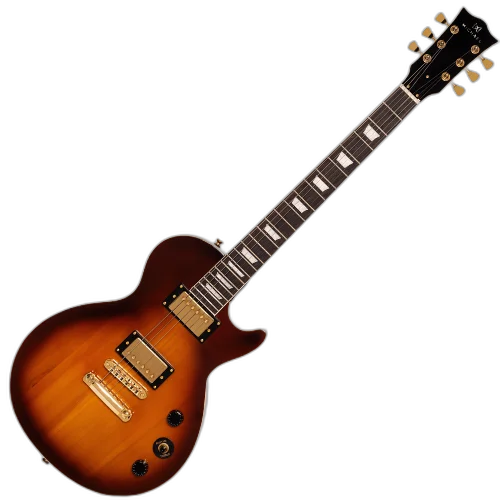 Guitarra Michael Royale GML325 CMB Caramel Sunburst com Corpo Basswood Braço Maple e Captadores Michael Velvet Alnico Humbucker HH