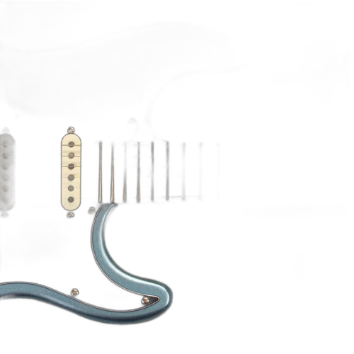 Guitarra Michael GMS400 ST Luminis BUM Metallic Blue com Corpo Basswood Braço Maple e Captadores Michael Velvet Alnico Single Coil SSS