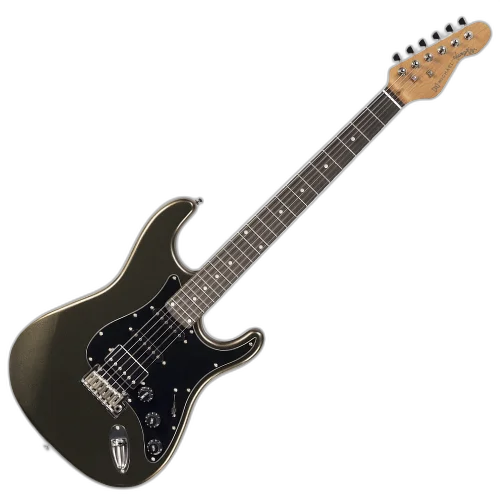 Guitarra Michael Vang GMV300 MTG Metallic Green com Corpo Alder Braço Roasted Maple e Captadores Cerâmicos HSS