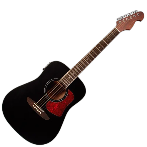 Violão Eletroacústico Michael Venice VMV570 BG (Black) com Tampo Spruce Pré Michael Cleverly Tarraxas Matte Black Die Cast Encordoamento Aço e Acabamento Open Pore