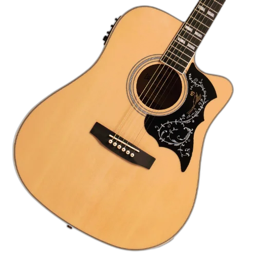 Violão Eletroacústico Michael Folk Freebird VMF430 ST (Satin) com Tampo Spruce Pré Michael Effex Tarraxas Die Cast Encordoamento Aço e Acabamento Acetinado