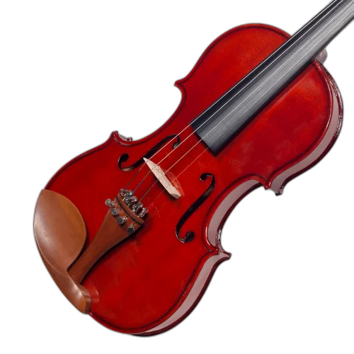 Violino Michael VNM146 Boxwood 4/4 com Tampo Spruce Maciço Fundo Maple Maciço Espelho Ébano 4 Microafinadores Estojo Térmico Arco e Breu