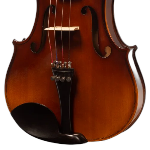 Viola de Arco Michael VAM140N 4/4 Ébano com Tampo Spruce Maciço Fundo e Laterais Maple Maciço Componentes em Ébano e Acessórios