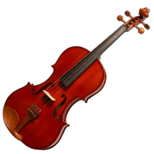 Viola de Arco Michael VAM106N 38cm Boxwood com Tampo Spruce Maciço Microafinadores Removíveis e Estojo Térmico