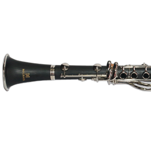 Clarinete Corpo Bakelite 18 Chaves Prateadas Visual Sofisticado Premium