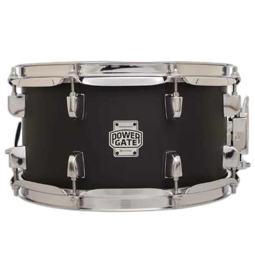 Caixa de Bateria Michael Powergate Stage PGS1265 JBK 12x6.5 Jet Black com Fuste Poplar Aros Power Hoop e Esteira 20 Fios