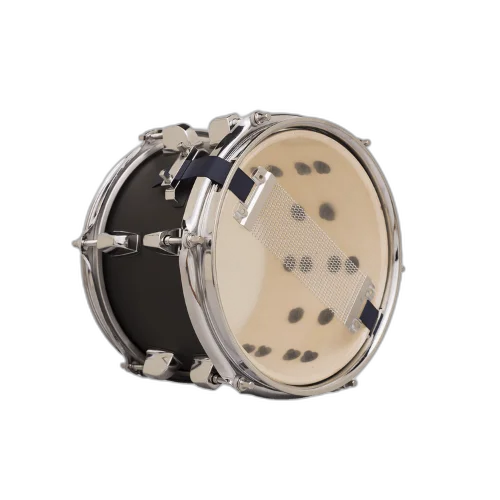 Caixa de Bateria Michael Powergate Stage PGS0806 JBK 8x6 Jet Black com Fuste Poplar Aros Power Hoop e Esteira 20 Fios