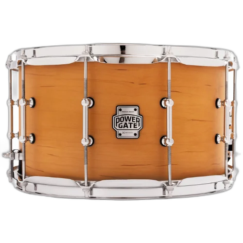 Caixa de Bateria Michael Powergate Maple PGM1408 NTS 14x8 Natural Satin com Fuste Maple Aros Power Hoop e Esteira 20 Fios