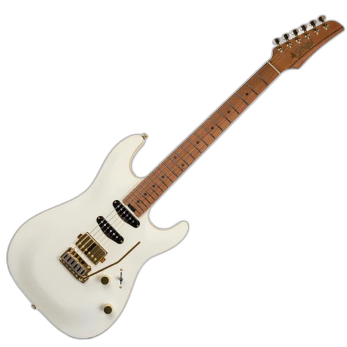 Guitarra Seizi Katana Angel HSS White Storm com Corpo Mogno Captadores Seizi Jutsu ALNICO V HSS e Ponte Flutuante 10361195