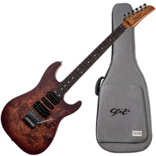 Guitarra Seizi Katana Blessed Patrick Souza Signature com Corpo Buril Maple sobre Mogno Captadores Seizi Jutsu ALNICO V HSH e Ponte Floyd Rose Licensed 10361198