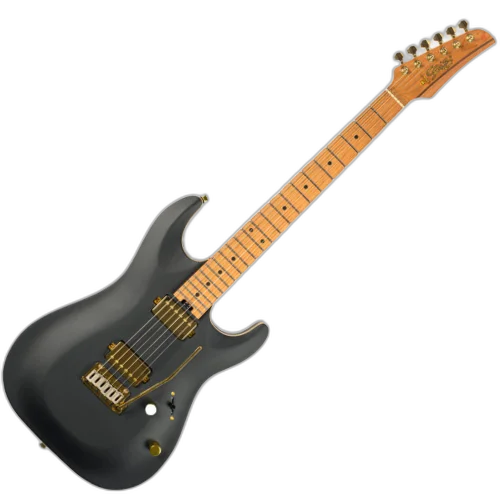 Guitarra Seizi Katana Aura HH RM Blackout Mist com Captadores Seizi Aura HH Equalizador Seizi Aura com Afinador Integrado e Acabamento Blackout Mist`e Bag 10361289
