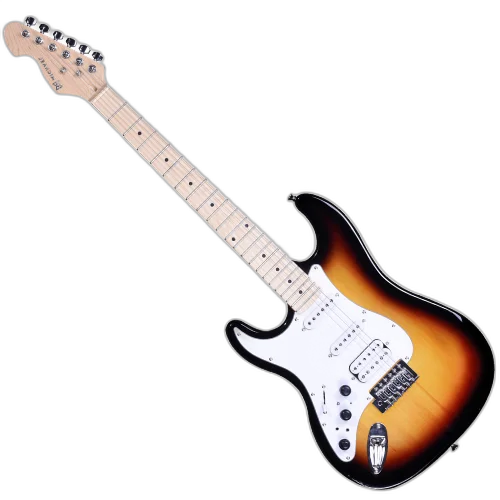 Guitarra Michael Rocker Canhota VS Vintage Sunburst com Captadores Humbucker Equalizador Integrado