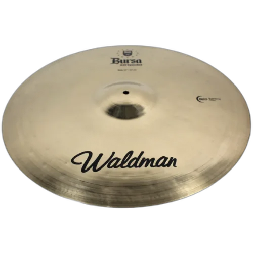 Prato de Bateria Waldman Bursa Ride 21" BURRD21 com Liga B20 Bronze Som Claro Definido Bell Cortante e Acabamento Tradicional para Rock Pop Jazz Fusion e Versatilidade